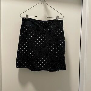 Navy and White A-line Mini Skort